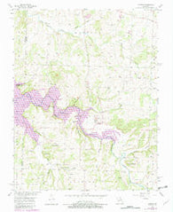 Aldrich Missouri Historical topographic map, 1:24000 scale, 7.5 X 7.5 Minute, Year 1956