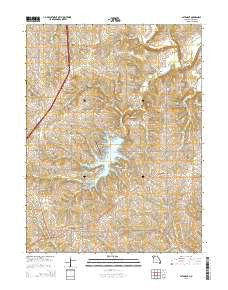 Altamont Missouri Current topographic map, 1:24000 scale, 7.5 X 7.5 Minute, Year 2015