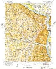 Altenburg Missouri Historical topographic map, 1:62500 scale, 15 X 15 Minute, Year 1949