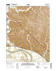 Amazonia Missouri Current topographic map, 1:24000 scale, 7.5 X 7.5 Minute, Year 2015
