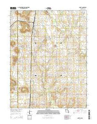Amoret Missouri Current topographic map, 1:24000 scale, 7.5 X 7.5 Minute, Year 2014
