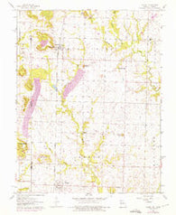 Amoret Missouri Historical topographic map, 1:24000 scale, 7.5 X 7.5 Minute, Year 1961