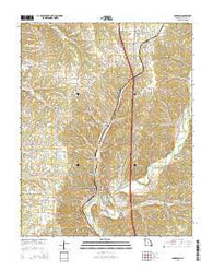 Anderson Missouri Current topographic map, 1:24000 scale, 7.5 X 7.5 Minute, Year 2015