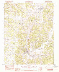 Anderson Missouri Historical topographic map, 1:24000 scale, 7.5 X 7.5 Minute, Year 1982