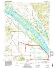 Annada Missouri Historical topographic map, 1:24000 scale, 7.5 X 7.5 Minute, Year 1993