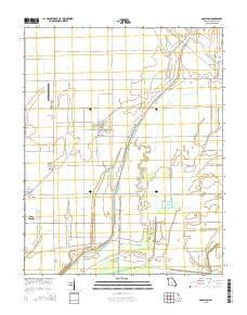 Anniston Missouri Current topographic map, 1:24000 scale, 7.5 X 7.5 Minute, Year 2015