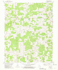 Anutt Missouri Historical topographic map, 1:24000 scale, 7.5 X 7.5 Minute, Year 1981