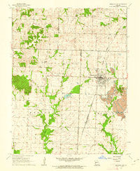 Appleton City Missouri Historical topographic map, 1:24000 scale, 7.5 X 7.5 Minute, Year 1961