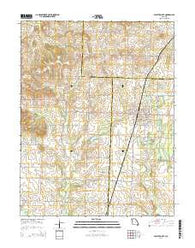 Appleton City Missouri Current topographic map, 1:24000 scale, 7.5 X 7.5 Minute, Year 2014