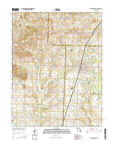 Appleton City Missouri Current topographic map, 1:24000 scale, 7.5 X 7.5 Minute, Year 2014