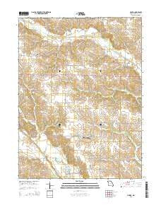 Arbela Missouri Current topographic map, 1:24000 scale, 7.5 X 7.5 Minute, Year 2015