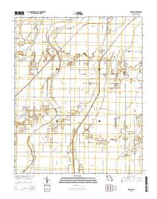 Arbyrd Missouri Current topographic map, 1:24000 scale, 7.5 X 7.5 Minute, Year 2015