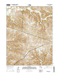 Armstrong Missouri Current topographic map, 1:24000 scale, 7.5 X 7.5 Minute, Year 2014