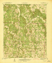 Arnica Missouri Historical topographic map, 1:24000 scale, 7.5 X 7.5 Minute, Year 1941