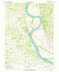Arrow Rock Missouri Historical topographic map, 1:24000 scale, 7.5 X 7.5 Minute, Year 1971
