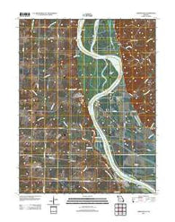 Arrow Rock Missouri Historical topographic map, 1:24000 scale, 7.5 X 7.5 Minute, Year 2012