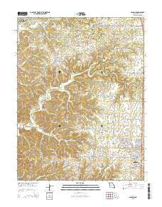 Ashland Missouri Current topographic map, 1:24000 scale, 7.5 X 7.5 Minute, Year 2015