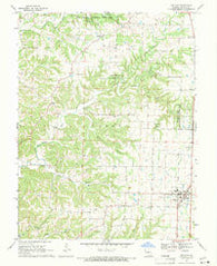 Ashland Missouri Historical topographic map, 1:24000 scale, 7.5 X 7.5 Minute, Year 1969