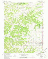 Ashland Missouri Historical topographic map, 1:24000 scale, 7.5 X 7.5 Minute, Year 1969