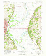 Atchison East Kansas Historical topographic map, 1:24000 scale, 7.5 X 7.5 Minute, Year 1960