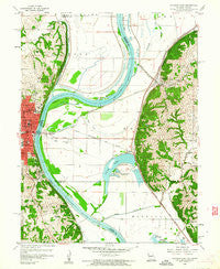 Atchison East Kansas Historical topographic map, 1:24000 scale, 7.5 X 7.5 Minute, Year 1960