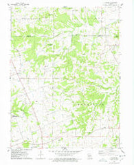 Auburn Missouri Historical topographic map, 1:24000 scale, 7.5 X 7.5 Minute, Year 1975