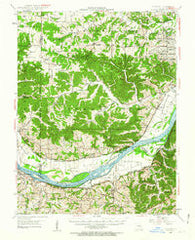 Augusta Missouri Historical topographic map, 1:62500 scale, 15 X 15 Minute, Year 1948