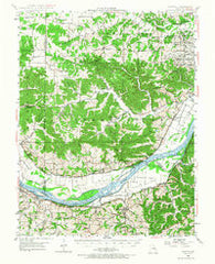 Augusta Missouri Historical topographic map, 1:62500 scale, 15 X 15 Minute, Year 1948