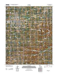 Aurora Missouri Historical topographic map, 1:24000 scale, 7.5 X 7.5 Minute, Year 2012