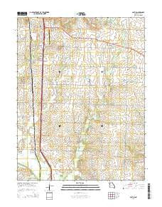 Austin Missouri Current topographic map, 1:24000 scale, 7.5 X 7.5 Minute, Year 2014