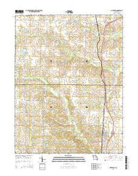 Auxvasse Missouri Current topographic map, 1:24000 scale, 7.5 X 7.5 Minute, Year 2015