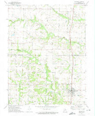 Auxvasse Missouri Historical topographic map, 1:24000 scale, 7.5 X 7.5 Minute, Year 1972