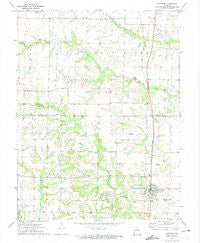 Auxvasse Missouri Historical topographic map, 1:24000 scale, 7.5 X 7.5 Minute, Year 1972