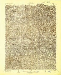 Ava Missouri Historical topographic map, 1:48000 scale, 15 X 15 Minute, Year 1936