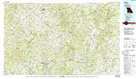 Ava Missouri Historical topographic map, 1:100000 scale, 30 X 60 Minute, Year 1985