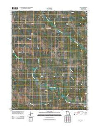Azen Missouri Historical topographic map, 1:24000 scale, 7.5 X 7.5 Minute, Year 2012