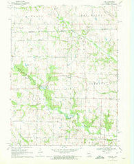 Azen Missouri Historical topographic map, 1:24000 scale, 7.5 X 7.5 Minute, Year 1970