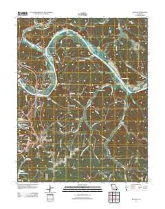 Bagnell Missouri Historical topographic map, 1:24000 scale, 7.5 X 7.5 Minute, Year 2011