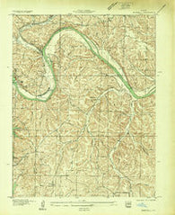 Bagnell Missouri Historical topographic map, 1:24000 scale, 7.5 X 7.5 Minute, Year 1934
