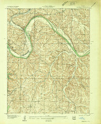 Bagnell Missouri Historical topographic map, 1:24000 scale, 7.5 X 7.5 Minute, Year 1934
