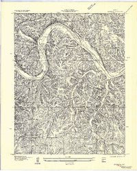 Bagnell Missouri Historical topographic map, 1:24000 scale, 7.5 X 7.5 Minute, Year 1957