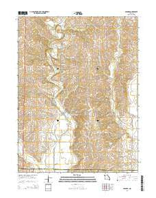 Barnard Missouri Current topographic map, 1:24000 scale, 7.5 X 7.5 Minute, Year 2014