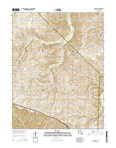 Barnett Missouri Current topographic map, 1:24000 scale, 7.5 X 7.5 Minute, Year 2015