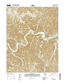 Barnumton Missouri Current topographic map, 1:24000 scale, 7.5 X 7.5 Minute, Year 2015