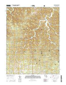 Bartlett Missouri Current topographic map, 1:24000 scale, 7.5 X 7.5 Minute, Year 2015