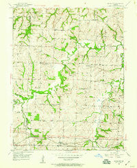 Bates City Missouri Historical topographic map, 1:24000 scale, 7.5 X 7.5 Minute, Year 1950