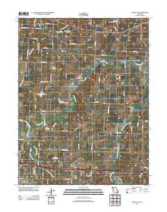 Bates City Missouri Historical topographic map, 1:24000 scale, 7.5 X 7.5 Minute, Year 2012