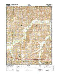 Bates City Missouri Current topographic map, 1:24000 scale, 7.5 X 7.5 Minute, Year 2014