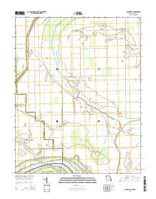 Bayouville Missouri Current topographic map, 1:24000 scale, 7.5 X 7.5 Minute, Year 2015