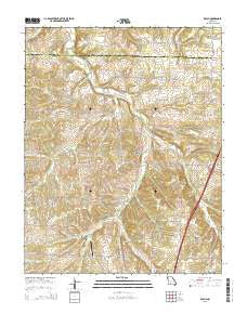 Beach Missouri Current topographic map, 1:24000 scale, 7.5 X 7.5 Minute, Year 2015